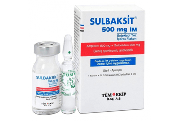 SULBAKSIT 500 MG / 250 MG IM ENJEKSIYONLUK COZELTI HAZIRLAMAK ICIN TOZ (1 FLAKON, 1 AMPUL)
