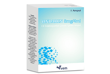 ONDAREN 8 MG/4ML IV ENJEKSIYONLUK COZELTI ICERENAMPUL