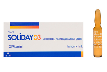 SOLIDAY D3 300.000 I.U./ML IM ENJEKSIYONLUK COZELTI (1 AMPUL)
