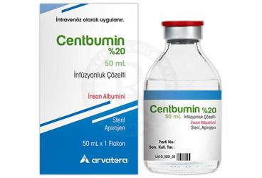 CENTBUMIN %20, 50 ML INFUZYONLUK ÇOZELTI (1 FLAKON)