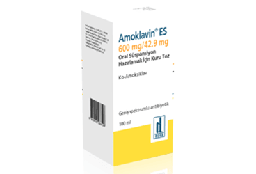AMOKLAVIN ES 600/42,9 MG ORAL SUSPANSIYON ICIN KURU TOZ 150 ML