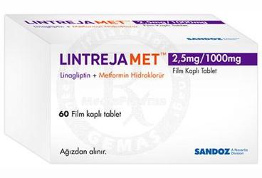 LINTREJAMET 2.5 MG/1000 MG FILM KAPLI TABLET (60 TABLET)