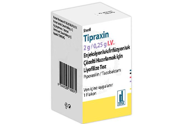 TIPRAXIN 2 G/0.25 G IV ENJEKSIYONLUK/INFUZYONLUK COZELTI HAZIRLAMAK ICIN LIYOFILIZE TOZ (1 ADET)