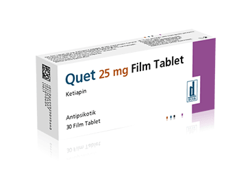 QUET 25 MG 30 FILM TABLET