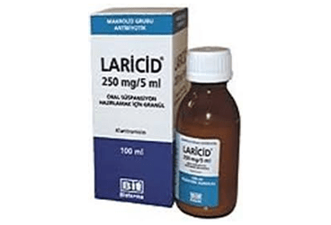LARICID 250 MG/5ML ORAL SUSPANSIYON HAZIRLAMAK ICIN GRANUL 100 ML
