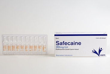SAFECAINE 30 MG/ML ENJEKSIYONLUK COZELTI ICEREN KARPÜL