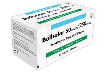 BELHALER 50 MCG/250 MCG INHALASYON TOZU, SERT KAPSUL