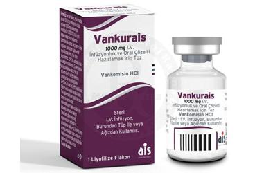 VANKURAIS 1000 MG I.V. INFUZYONLUK VE ORAL COZELTI HAZIRLAMAK ICIN TOZ (1 FLAKON)