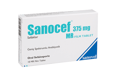 SANOCEF 375 MG 10 MR FILM TABLET