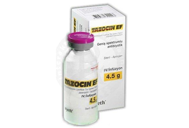 TAZOCIN EF 4,5 G IV INFUZYON LIYOFILIZE TOZ ICEREN FLAKON