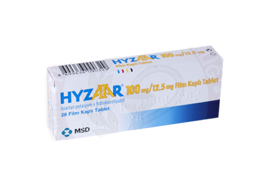 HYZAAR 100/12,5 MG 28 FILM KAPLI TABLET