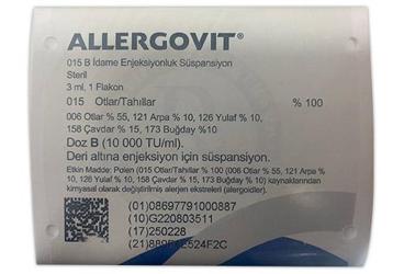 ALLERGOVIT 015 B IDAME ENJEKSIYONLUK SUSPANSIYON