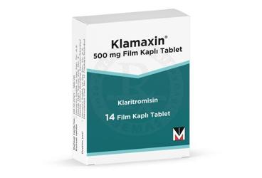 KLAMAXIN 500 MG FILM KAPLI TABLET (14 FILM TABLET)