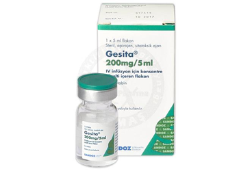 GESITA 200 MG/5 ML INFUZYON ICIN KONSANTRE COZELTI ICEREN FLAKON (1 FLAKON)