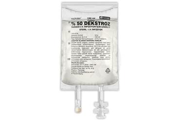 POLIFLEKS %50 DEKSTROZ SUDAKI SOLUSYONU 150 ML(PVC TORBA)SETSIZ