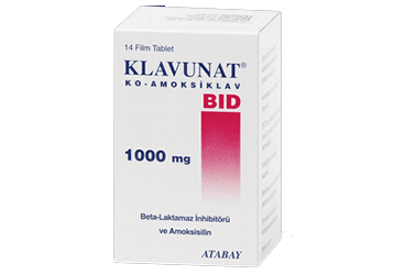 KLAVUNAT BID 1GR 14 TABLET