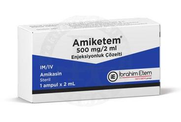 AMIKETEM 500 MG/2 ML ENJEKSIYONLUK COZELTI