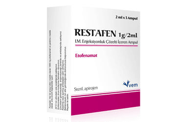 RESTAFEN 1 G/2 ML IM ENJEKSIYONLUK COZELTI ICEREN 3 AMPUL