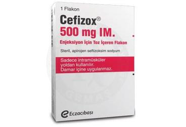 CEFIZOX IM LIDOKAINLI 500 MG 1 FLAKON