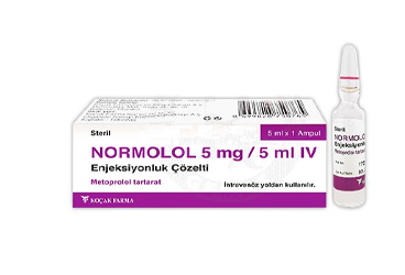 NORMOLOL 5 MG/5 ML IV ENJEKSIYONLUK COZELTI (1 AMPUL)
