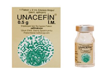 UNACEFIN 0,5 GR IM ENJ. TOZ ICEREN FLAKON
