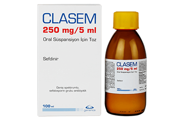 CLASEM 250 MG/5ML 100 ML ORAL SUSPANSIYON ICIN TOZ