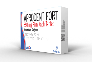 APRODENT FORT 550 MG FILM 10 TABLET