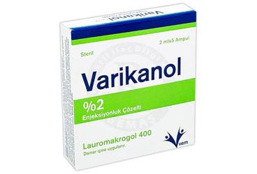VARIKANOL %2 ENJEKSIYONLUK COZELTI (5 ADET)