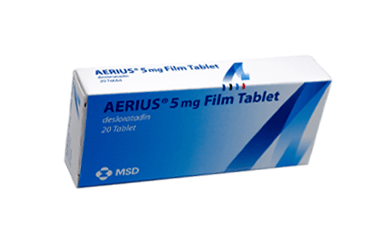 AERIUS 5 MG 20 FILM TABLET