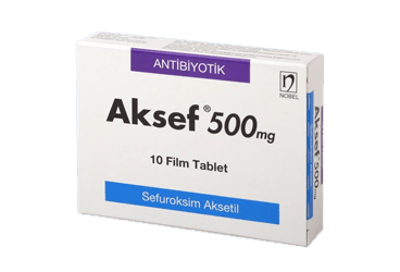 AKSEF 500 MG 10 FILM TABLET