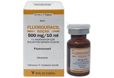 FLUOROURACIL-KOCAK 500 MG/10 ML IV ENJEKSIYON ICIN SOLUSYON ICEREN FLAKON