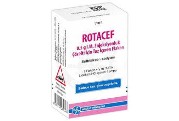 ROTACEF  0,5 GR IM/IV ENJ. COZ. HAZ. ICIN TOZ ICEREN FLAKON