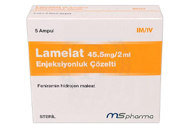 LAMELAT 45,5 MG / 2 ML ENJEKSIYONLUK COZELTI ICEREN 5 AMPUL
