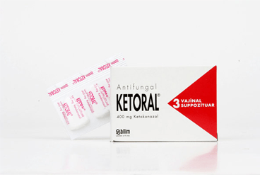KETORAL 400 MG VAJINAL SUPOZITUVAR (3 SUPOZITUVAR)