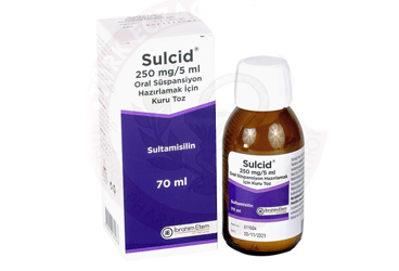 SULCID 250 MG/5 ML ORAL SUSPANSIYON HAZIRLAMAK ICIN KURU TOZ (70 ML)