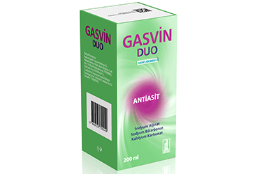 GASVIN DUO 500 MG + 213 MG + 325 MG/10 ML ORAL SUSPANSIYON (200 ML)