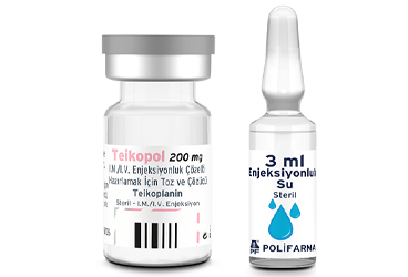 TEIKOPOL 200 MG IM/IV ENJEKSIYONLUK COZELTI HAZIRLAMAK ICIN TOZ VE COZUCU (1 FLAKON+1 AMPUL)