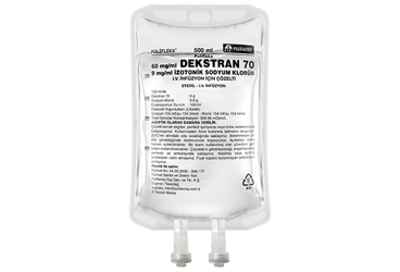 POLIFLEKS DEKSTRAN 70 IZOTONIK SOLUSYON 500 ML PVC SETSIZ