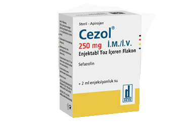 CEZOL 250 MG IM/IV ENJEKSIYONLUK TOZ ICEREN 1 FLAKON