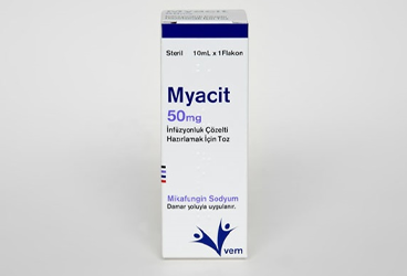 MYACIT 50 MG INFUZYONLUK COZELTI HAZIRLAMAK ICIN TOZ (1 FLAKON)