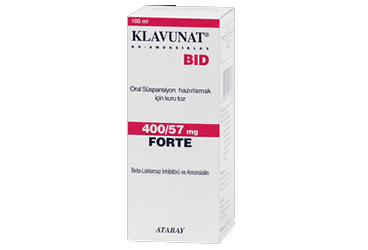 KLAVUNAT BID 400/57 MG 100 ML ORAL SUSPANSIYON