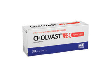 CHOLVAST 80 MG 30 FILM TABLET