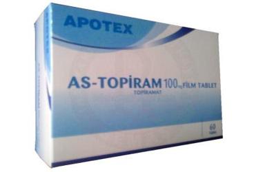 AS-TOPIRAM 100 MG 60 FILM TABLET