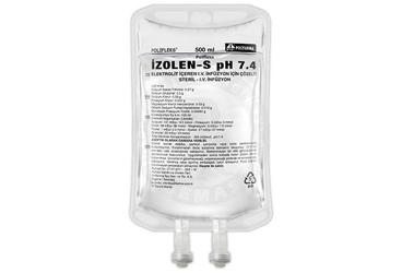POLIFLEKS IZOLEN-S PH 7.4 ELEKTROLIT IV INFUZYON ICIN COZELTI 500 ML SETSIZ