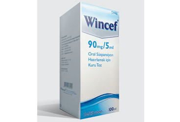 WINCEF 90 MG/5 ML ORAL SUSPANSIYON HAZIRLAMAK ICIN KURU TOZ 100 ML