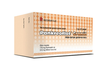 PANKREOFLAT 170 MG/310 MG GRANUL (22X2 G POSET)