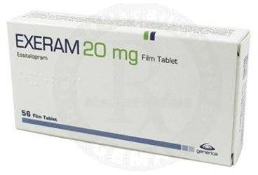 EXERAM 20 MG 56 FILM TABLET