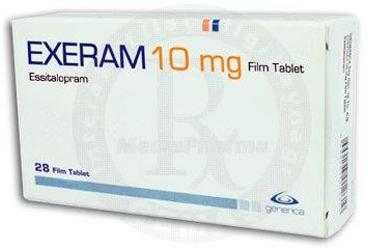 EXERAM 10 MG 28 FILM TABLET