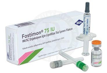 FOSTIMON 75 IU ENJEKSIYONLUK LIYOFILIZE TOZ (1 LIYOFILIZE TOZ ICEREN FLAKON+1 COZUCU ICEREN KUL. HAZ. ENJ.+ 2 IGNE UCU)