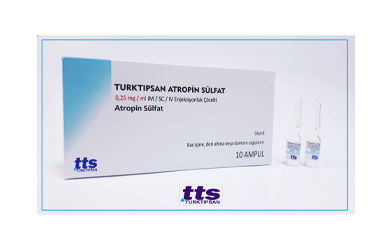 TURKTIPSAN ATROPIN SULFAT 0,25 MG / ML IM / SC / IV ENJEKSIYONLUK COZELTI